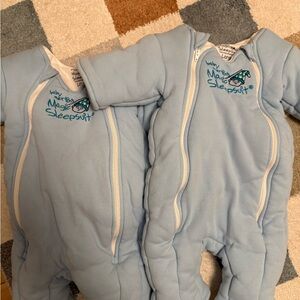 Baby Merlin's 2 Magic Sleepsuits - Large